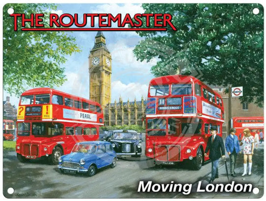 The Routemaster by Kevin Walsh metal sign