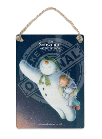 The Snowman and the Snowdog - Flying At Night Fridge Magnet Metal Signs