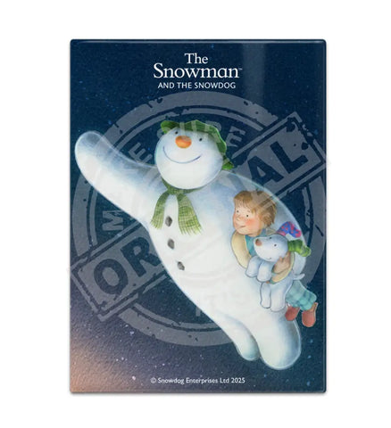 The Snowman and the Snowdog - Flying At Night Fridge Magnet Metal Signs