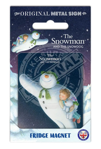 The Snowman and the Snowdog - Flying At Night Fridge Magnet Metal Signs