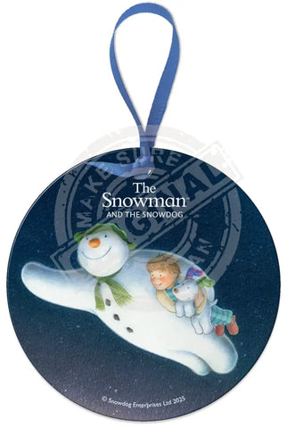 The Snowman and the Snowdog - Flying At Night Fridge Magnet Metal Signs