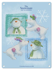 The Snowman and the Snowdog - Snowman Frames Mini Metal Sign 15cm x 20cm Metal Signs