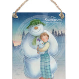The Snowman and the Snowdog - Snowman Trio Pose Dangler Metal Signs