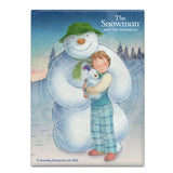 The Snowman and the Snowdog - Snowman Trio Pose Fridge Magnet Metal Signs