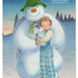 The Snowman and the Snowdog - Snowman Trio Pose Mini Metal Sign 15cm x 20cm Metal Signs