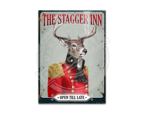 The Stagger Inn. Open till late fridge magnet