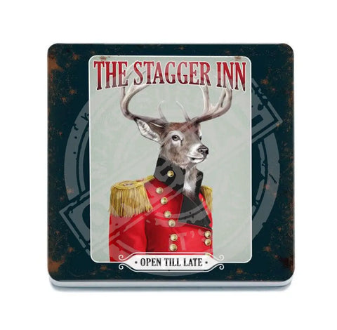 The Stagger Inn. Open till late fridge magnet