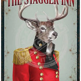 The Stagger Inn. Open till late. metal sign