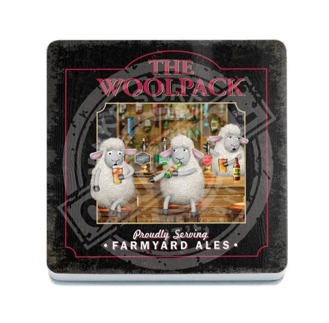 The Woolpack Metal Pub Sign Fridge Magnet Metal Signs