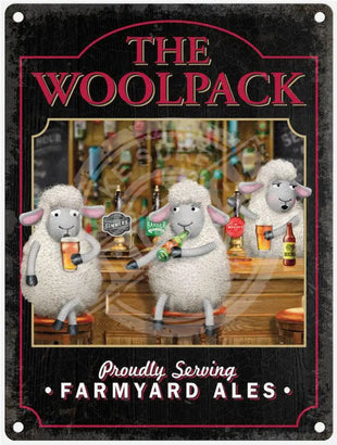 The Woolpack Metal Pub Sign