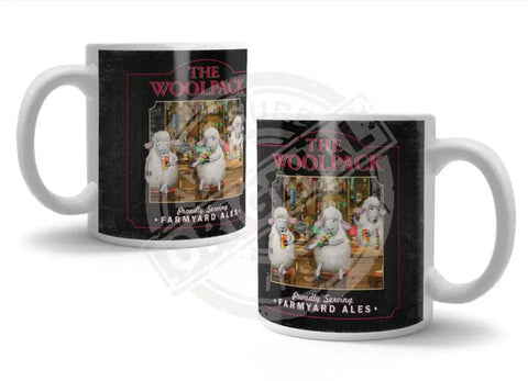 The Woolpack Metal Pub Sign Fridge Magnet Metal Signs