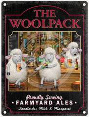 The Woolpack Personalised Metal Pub Sign