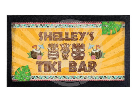 Tiki Bar personalised bar runner.