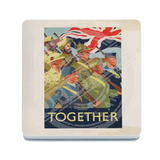 Together Melamine Coaster Metal Signs