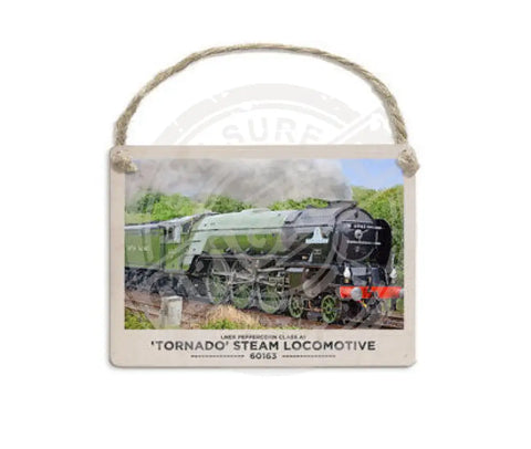 Tornado Steam Locomotive Fridge Magnet Metal Signs