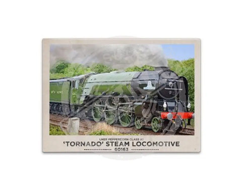 Tornado Steam Locomotive Fridge Magnet Metal Signs