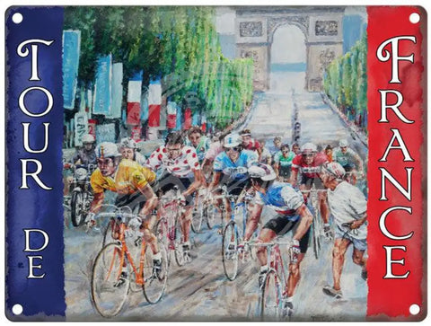 Tour de France metal sign