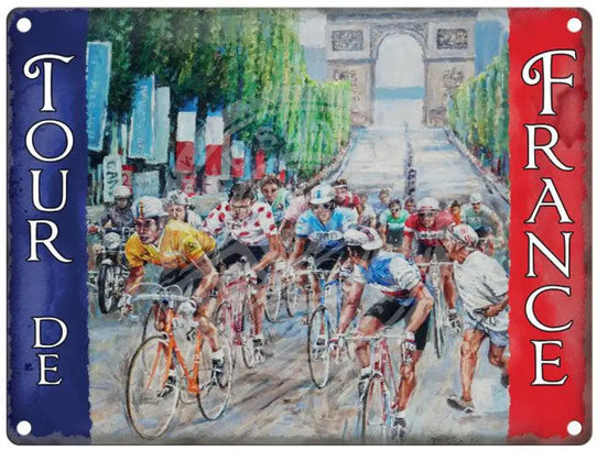 Tour de France metal sign