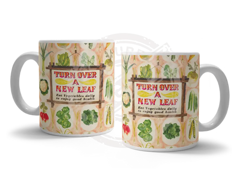 Turn Over A New Leaf Fridge Magnet Metal Signs