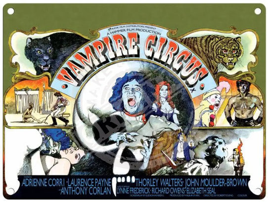 Vampire Circus metal sign