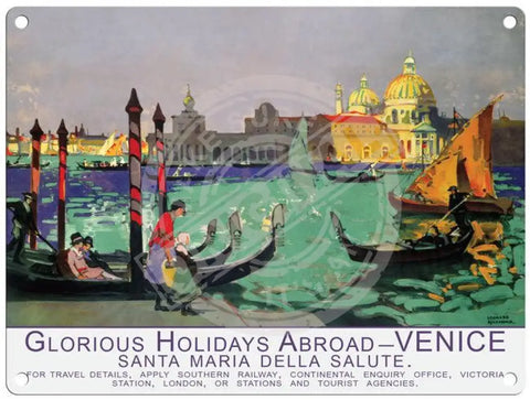 Venice Glorious Holidays Metal Signs