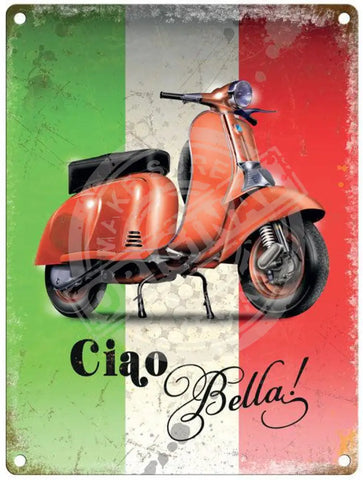 Vespa - Ciao Bella metal sign