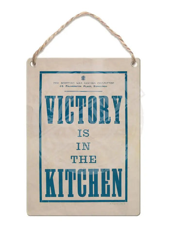 Victory is inn the kitchen Fridge Magnet Metal Signs