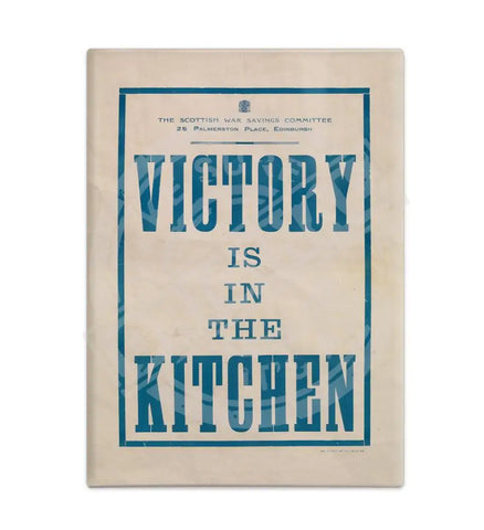 Victory is inn the kitchen fridge magnet