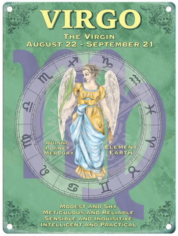 Virgo zodiac metal star sign