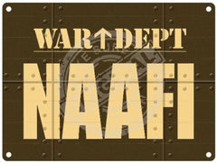War Dept - Naafi Metal Signs