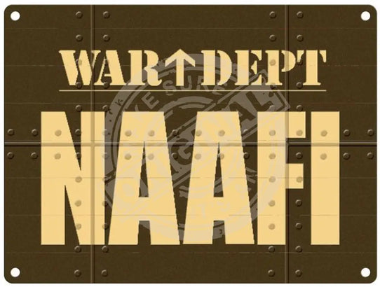 War Dept - Naafi Metal Signs