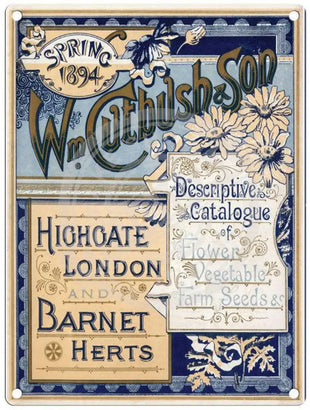 William Cutbush Highgate London metal sign