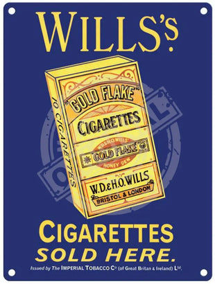 Will's cigarettes sold here metalling