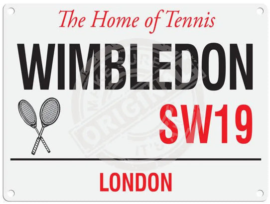 Wimbledon SW19 street sign metal sign