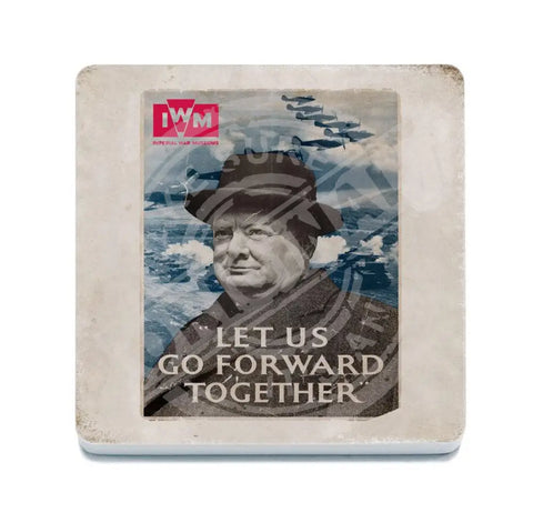 Winston Churchill - Let us go forward together Fridge Magnet Metal Signs