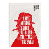 Winston Churchill Blood Toil Tears and sweat fridge magnet