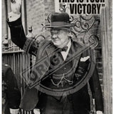 Winston Churchill this is your victory metal sign