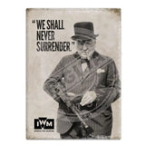 Winston Churchill we shall never surrender fridge magnet