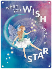 When you wish upon a star metal sign