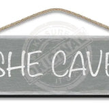 Wooden Sign She Cave