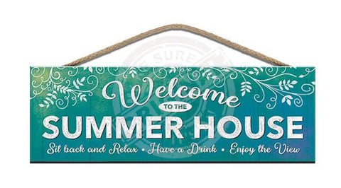 Wooden Sign - Welcome To The Summerhouse Signs