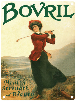 Bovril for health, strength and beauty metal sign