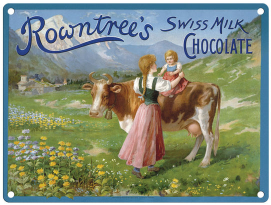Rowntree's Swiss Milk Chocolate metal sign