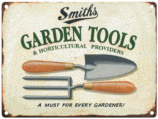 Smiths Garden Tools metal sign