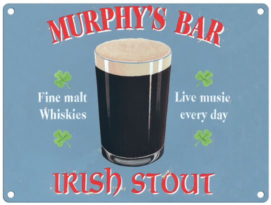 Murphy's Bar Irish Stout metal sign