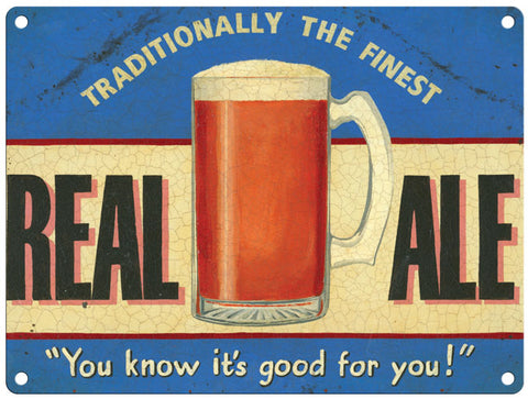 Real Ale metal sign