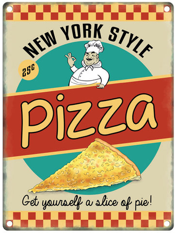 New York Pizza metal sign