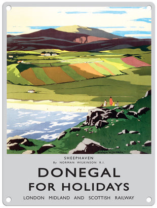 Donegal for Holidays metal sign
