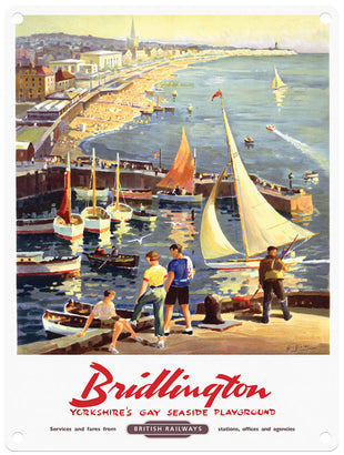 Bridlington seaside british rail poster