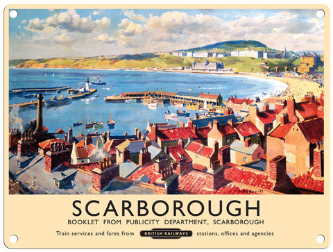 Scarborough Harbour metal sign